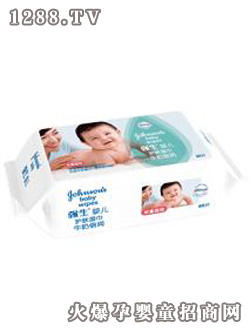 強(qiáng)生嬰兒護(hù)膚濕巾-牛奶倍潤(rùn)