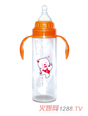 Babykin（貝沁）食品級玻璃奶瓶標口直身奶瓶240ML