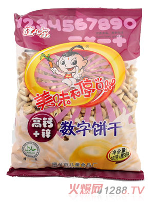 健兒樂(lè)高鈣+鋅數(shù)字餅干