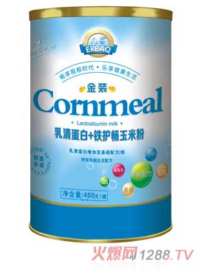 兒葆乳清蛋白+鐵護(hù)暢金裝玉米粉罐裝