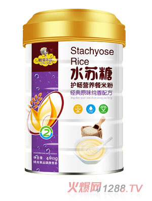 歐貝米拉水蘇糖護(hù)暢營(yíng)養(yǎng)餐米粉原味純香配方聽裝