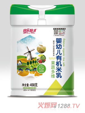 倍樂媽咪嬰幼兒有機米乳-果蔬多維 聽裝