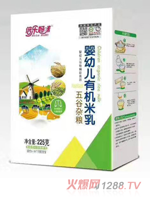 倍樂媽咪嬰幼兒有機米乳-五谷雜糧 盒裝
