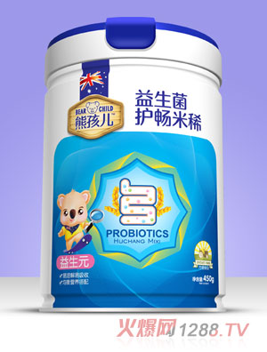 熊孩兒益生菌護暢米?。▓A聽）