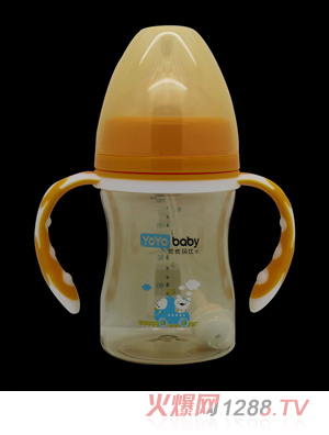 優(yōu)優(yōu)貝比160ml 寬口PPSU帶手柄自動吸奶瓶