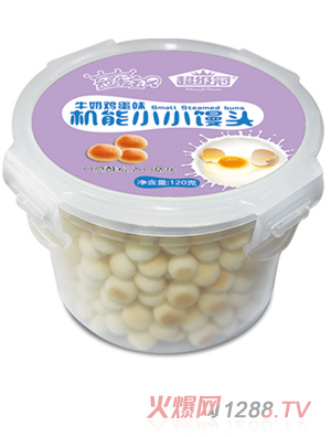 超級冠牛奶雞蛋味機能小小饅頭（樂扣）