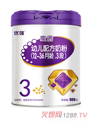 圣元優(yōu)強(qiáng)蜜蓓幼兒配方奶粉（12-36月齡，3段）800g