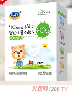 比比樂乳酸菌護(hù)暢營(yíng)養(yǎng)配方米乳 盒裝